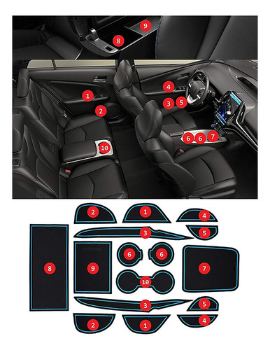 Para Portavasos De Ajuste Personalizado Para Prius Y Prius P