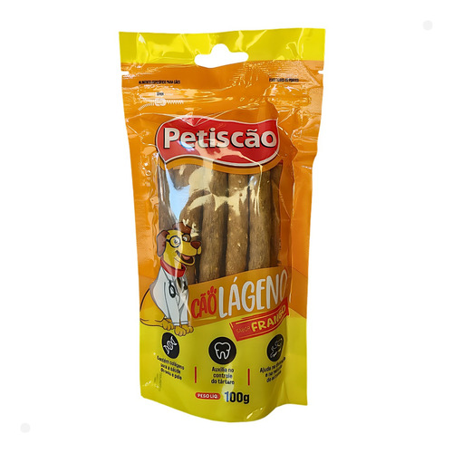 Petisco Petiscão Cãolágeno Sabor Frango 100g