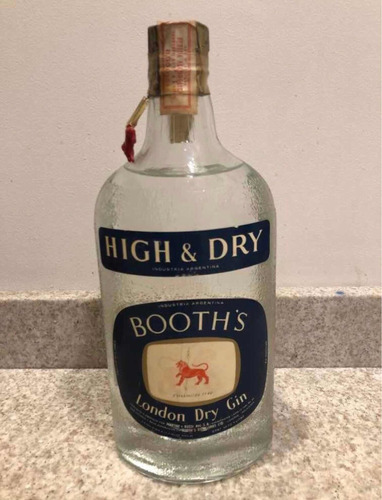 Gin Booths London Dry Sellada Original Antigüedad 45 Años