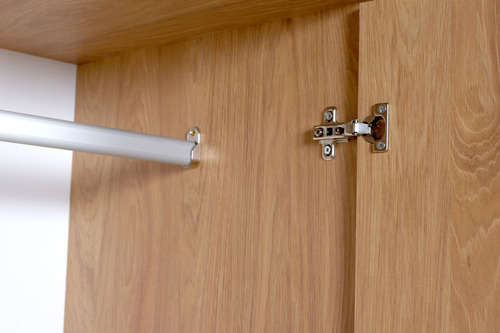 Placard Ropero Dormitorio Melamina 4ptas 4caj Organizador Color Hickory Natural