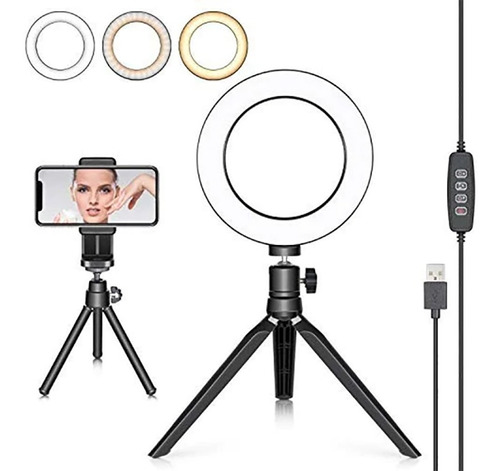 Aro Luz Led 10'' In Para Video/selfie Vivitar Viv-rl10kit