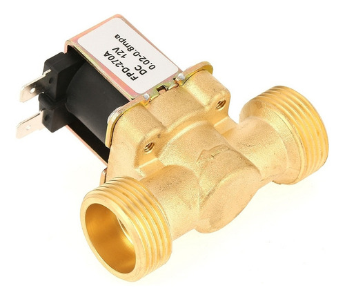 Válvula Solenoide Eléctrica 3/4 Dc 12v Aire Gas Latón N/