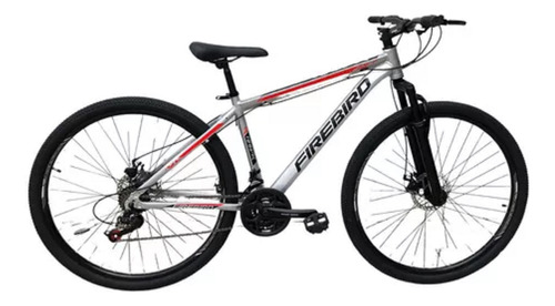 Bicicleta Mountain Mtb Firebird Alum Rodado 29 Disco Susp Color Hawk Gris/rojo Tamaño Del Cuadro M