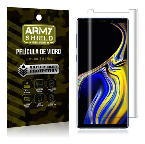 Película De Vidro Blindada Samsung Galaxy Note 9 - Army