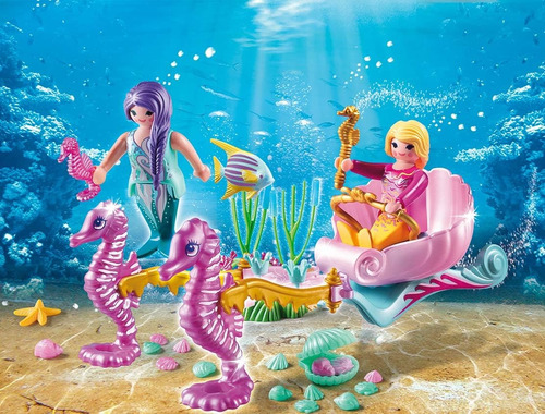 Playmobil 70033 Carruaje Caballitos De Mar.
