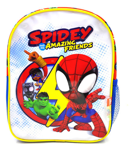 Mochila Spidey Amazing Friends Con Carro 12 Rojo Color Azul