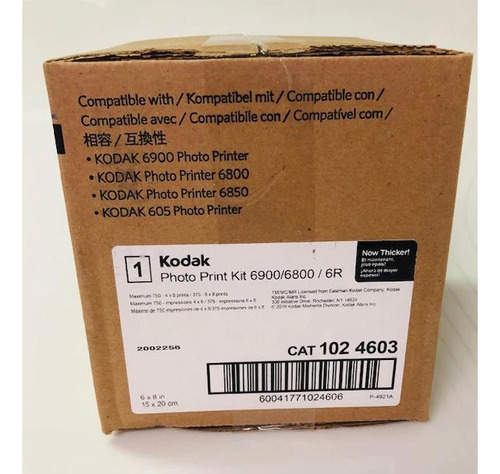 Kodak papel fotografico photo print kit 6900/6800/6r premium