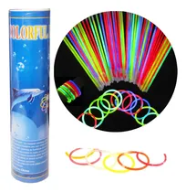Comprar Tubo Pulseiras Neon Com 50 Pulseiras Imediato