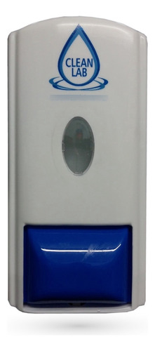 Dispenser De Jabón Liquido Tapa Blanca Tecla Azul
