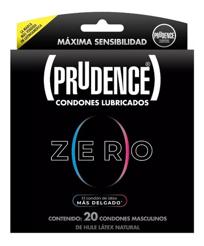 Prudence Zero Condones Ultra Delgados 20 Piezas