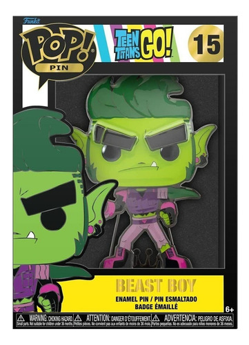 Funko Pop Pin Dc Comics Teen Titans Go! Beast Boy 15