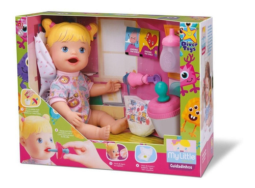 Muñeca Set Primeros Cuidados Con Accesorios Divertoys Ik 062