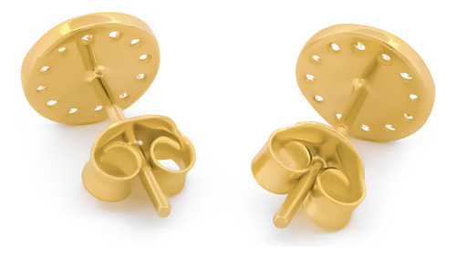 Aretes Ojito Turco 0.7 Cm Oro Sólido 14k
