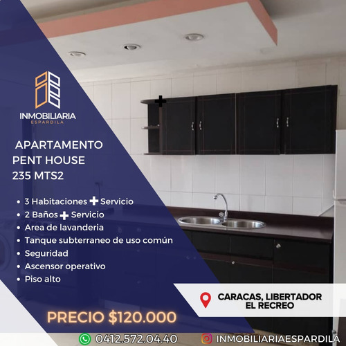 Venta De Penthouse En El Recreo De 235 Mts2, 4h, 3b