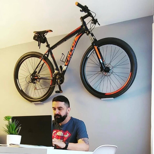 Imagem 2 de 10 de Suporte Parede Para Bicicleta C/ Bases Articuladas Mtb Speed