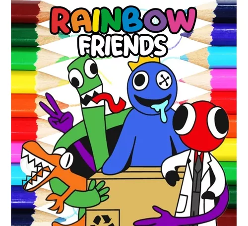 50 Desenhos Para Pintar E Colorir Rainbow Friends Roblox - Folha A4  Inteira! 1 Por Folha! - #0190