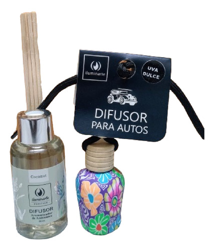 Esencia De India Difusor Aromático Ambiente Y Auto Kit X 2 U