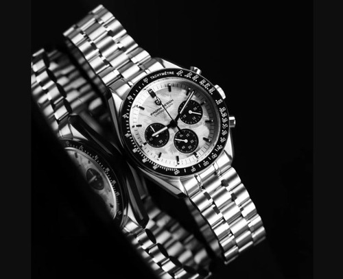 Reloj Pagani Design Pd-1701 V4 Cronógrafo Sumergible Caja Plateado Negro Blanco