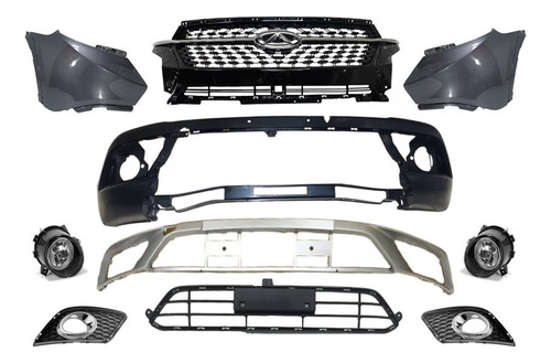 Parachoque Grade Spoiler Milha Polaina Tiggo 7 19 20 2021 22