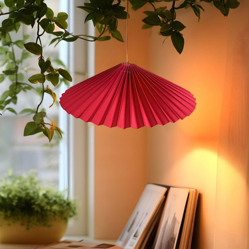 Cubierta De Luz De La Lámpara Plisada Decoración Del Hogar