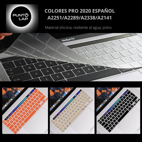 Protector De Teclado Para Macbook Pro 13  2020 A2338/a2289 