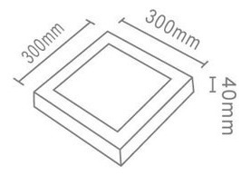 Imagen 3 de 10 de Plafon Panel Led Cuadrado 30x30 28w Luz Calida/fria Candil