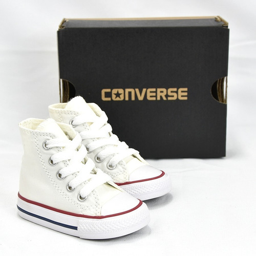 Converse Chuck Taylor Tenis Bota Blanco Bebe 100% Originales