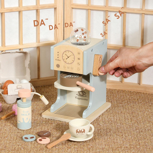 Cafetera De Juguete Para Niños, Cocina De Madera, Juguetes