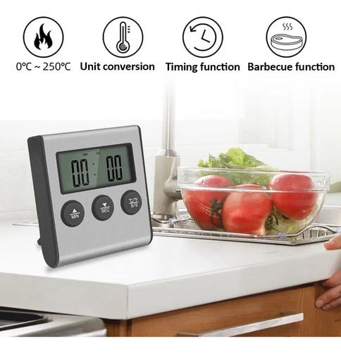 Termómetro Digital De Cocina Para Barbacoa, Horno, Parrilla