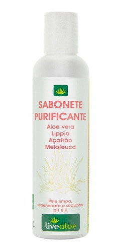 Sabonete Purificante Natural 200ml - Livealoe Livealoe