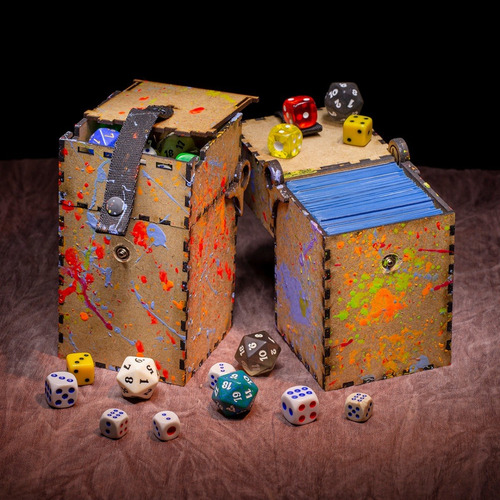 Deckbox De Mdf Para Commander (108 Cards E Dados) Magic Mtg