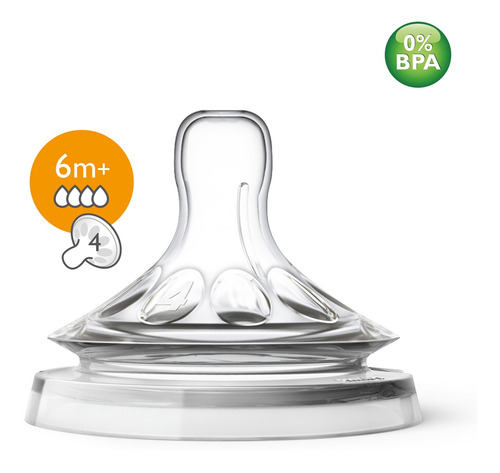 Mamadeira Anticólica 330ml Avent Com Bico Pétala 6m+