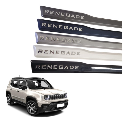 Friso Lateral Com Emblema Cromado Renegade 22 2023 2024 2025