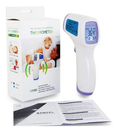 Termómetro Digital Infrarroja Temperatura Bebe Adulto Dm300