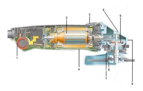 Diagrama De Esmeriladora Maquita Ga9020 Con Suluciones