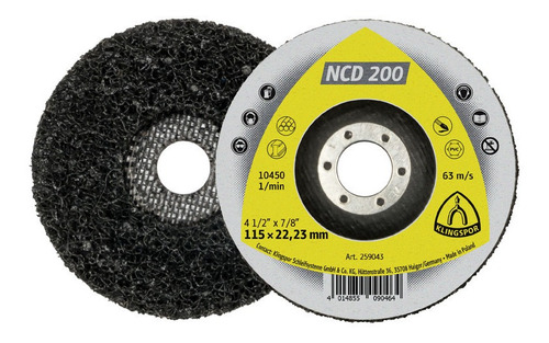 Disco Desbaste Para Metal Ncd200 4-1/2''x 7/8 Sic Klingspor