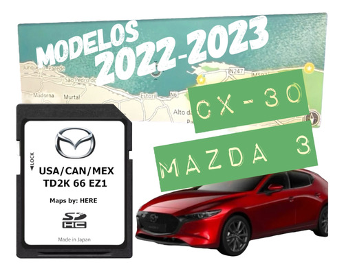 Tarjeta De Navegación Mapas Mazda 3 2 6 Cx3 Cx5 Cx9 Mx5