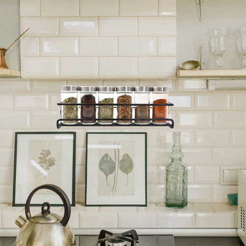 2 Juegos De Organizadores Para Especias De Pared, Estantes P