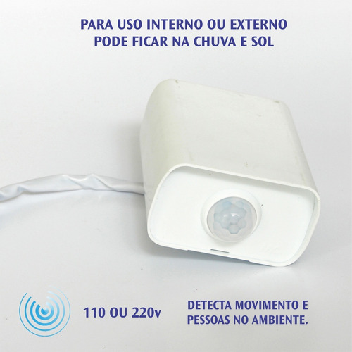 Alarme Com 2 Sensores De Movimento + Sirene + Refletor 50w