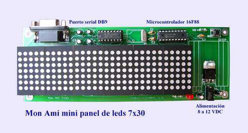 Matriz De Leds 7x30 Mini Panel Display Anuncio Publicitario