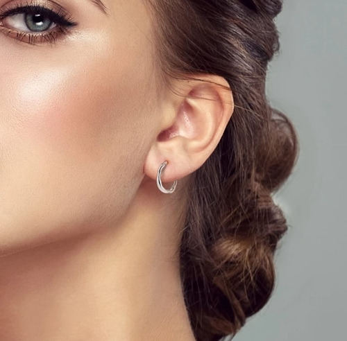 Aretes Mujer De Plata Real S925, Arracadas Asimétricas