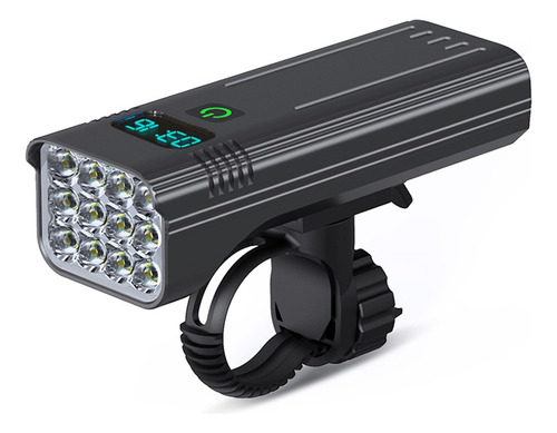 Eluz De Bicicleta 12led10000mah 5000 Lúmenes Bicicletas