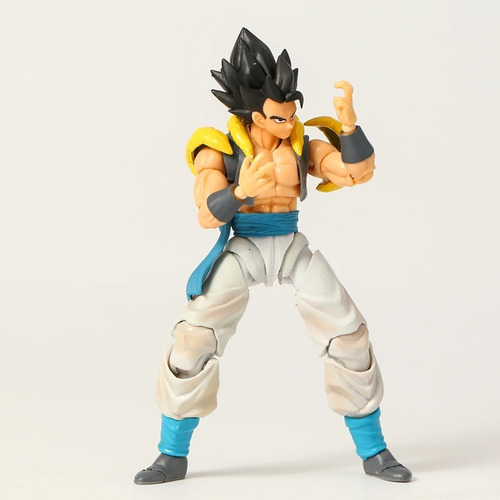 Imagen 7 de 7 de Figura De Shf Gogeta Dragon Ball Z De Pelo Azul, Juguetes Go