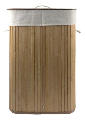 Cesto Canasto Para Ropa Organizador De Bambú 72l 60x40x30 Cm