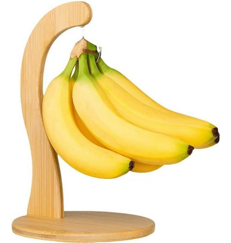 Soporte De Plátano De Bambú, Encimera, Elegante Estante De