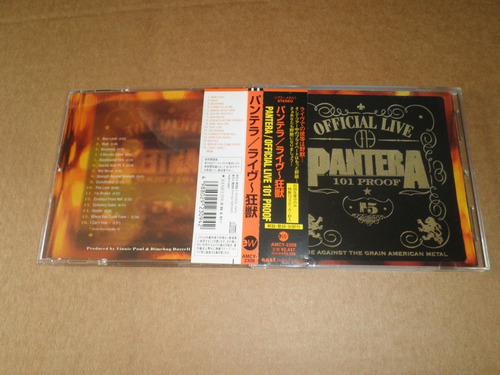 Pantera Official Live 101 Proof Edicion Japonesa Con Obi Cd