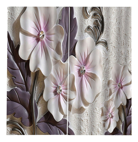 Bh Compatible Cortinas De Impresos 3d Flor De