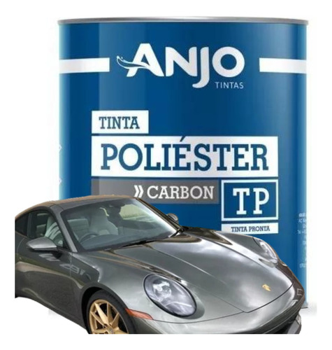 Pintura Poliester Gris/verde Perlado Porsche 900 Ml