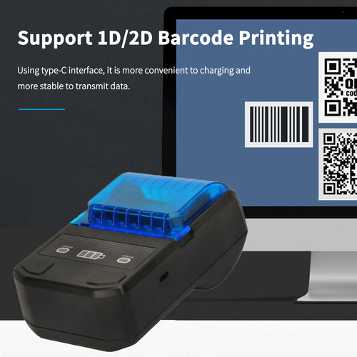 Impressora De Etiquetas Bt Ticket Receipt, Mini Varejo Portá
