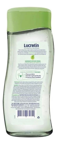Kit Sabonete Líquido Íntimo Lucretin Fresh 2 Unidades 200ml